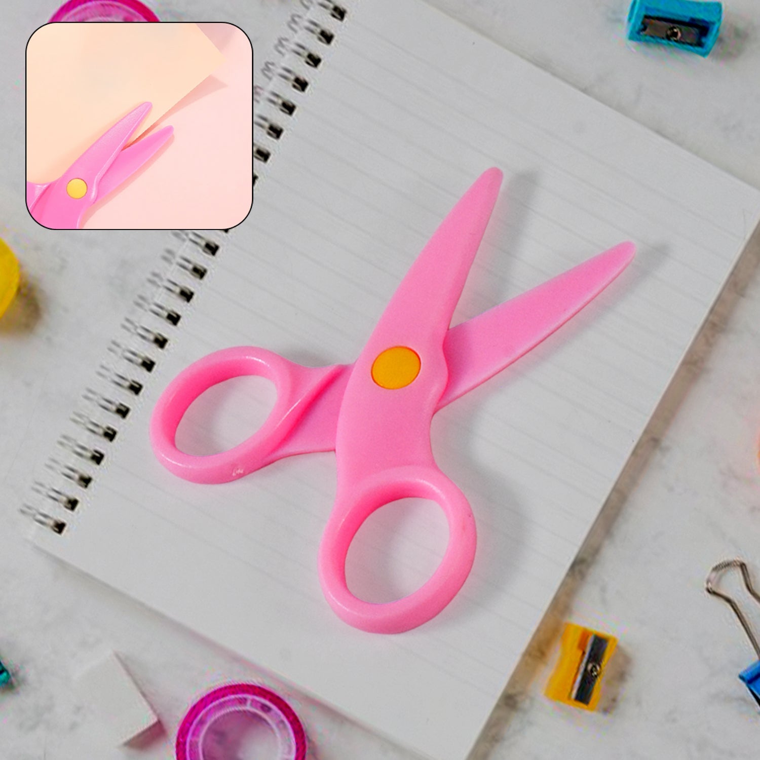 Child-Safe Plastic Scissors Set for Toddlers & Preschool Kids - Art & Craft Supplies Child-Safe Plastic Scissors Set for Toddlers & Preschool Kids - Art & Craft Supplies
